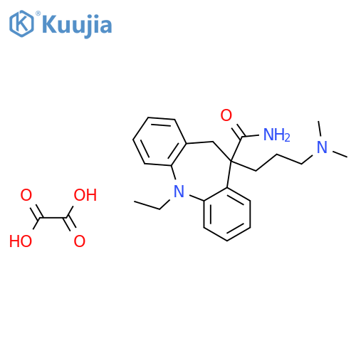5-[3-(dimethylamino)propyl]-11-ethyl-6h-benzo[b][1]benzazepine-5-carboxamide;oxalic Acid structure