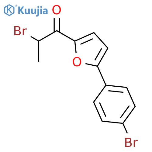 1-Propanone, 2-bromo-1-[5-(4-bromophenyl)-2-furanyl]- structure