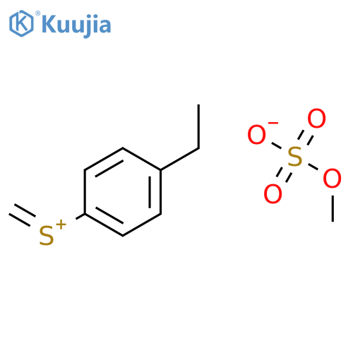 (4-ethylphenyl)(methylidene)sulfonium methyl sulfate structure