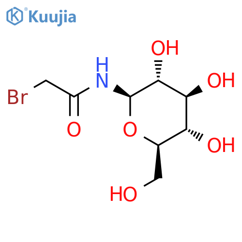 Acetamide, 2-bromo-N-b-D-glucopyranosyl- structure