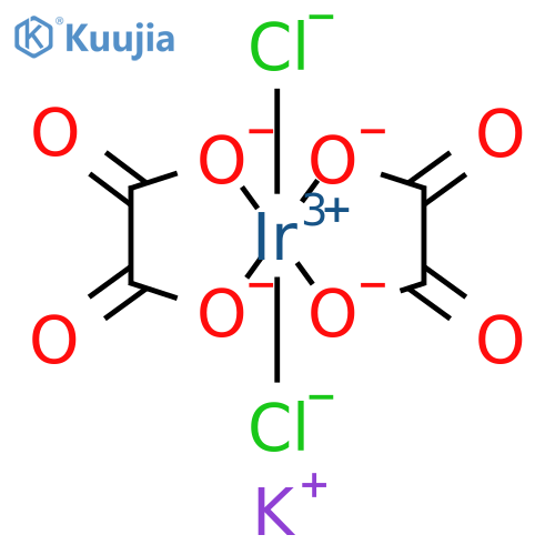 Iridate(3-), dichlorobis[ethanedioato(2-)-O,O']-, tripotassium, (OC-6-22)- (9CI) structure