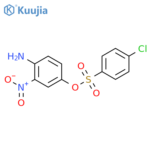 Benzenesulfonic acid, 4-chloro-, 4-amino-3-nitrophenyl ester structure