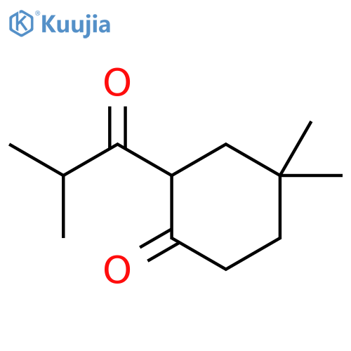 4,4-Dimethyl-2-(2-methylpropanoyl)cyclohexan-1-one structure