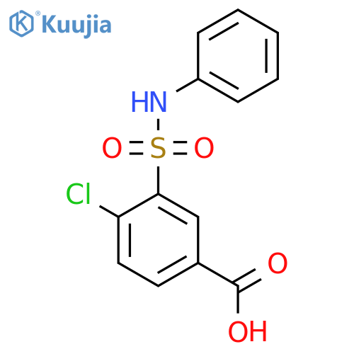 3-(Anilinosulfonyl)-4-chlorobenzoic acid structure