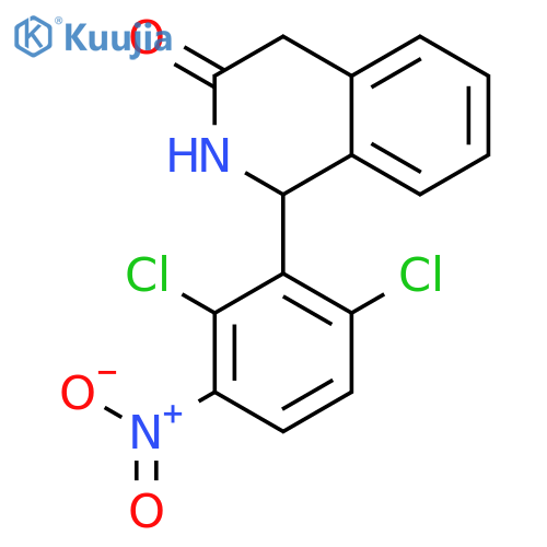 3(2H)-ISOQUINOLINONE, 1-(2,6-DICHLORO-3-NITROPHENYL)-1,4-DIHYDRO- structure