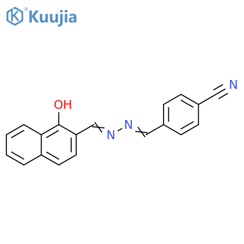 Benzonitrile,4-[[[(1-hydroxy-2-naphthalenyl)methylene]hydrazono]methyl]- structure
