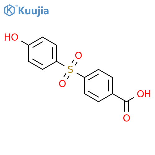Benzoic acid, 4-[(4-hydroxyphenyl)sulfonyl]- structure