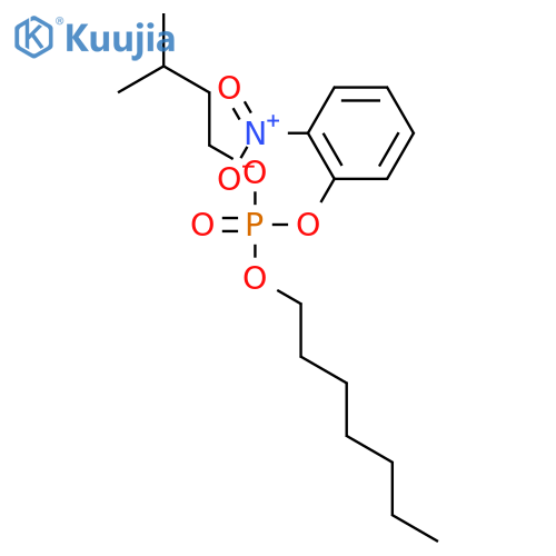 Phosphoric acid, heptyl 3-methylbutyl 2-nitrophenyl ester structure