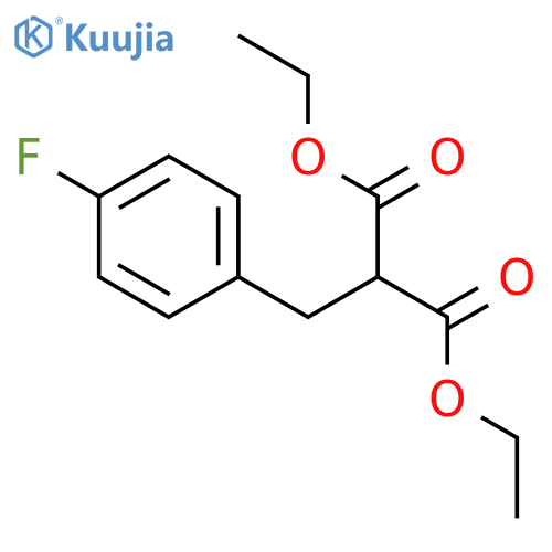 diethyl 2-(4-fluorobenzyl)malonate structure
