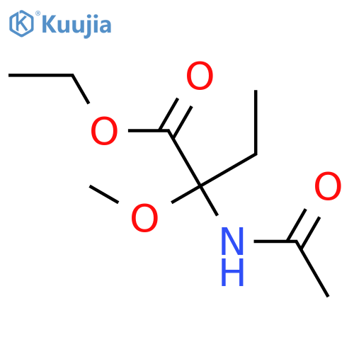 BUTANOIC ACID, 2-(ACETYLAMINO)-2-METHOXY-, ETHYL ESTER structure