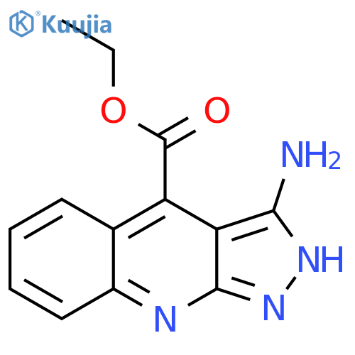 Ethyl 3-amino-2h-pyrazolo[3,4-b]quinoline-4-carboxylate structure