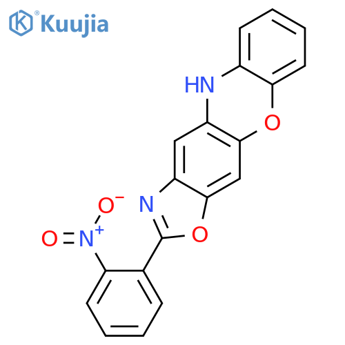 5H-OXAZOLO[4,5-B]PHENOXAZINE, 2-(2-NITROPHENYL)- structure