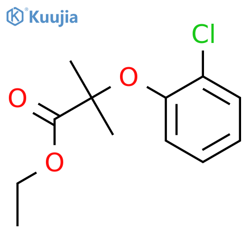 ethyl 2-(2-chlorophenoxy)-2-methylpropanoate structure