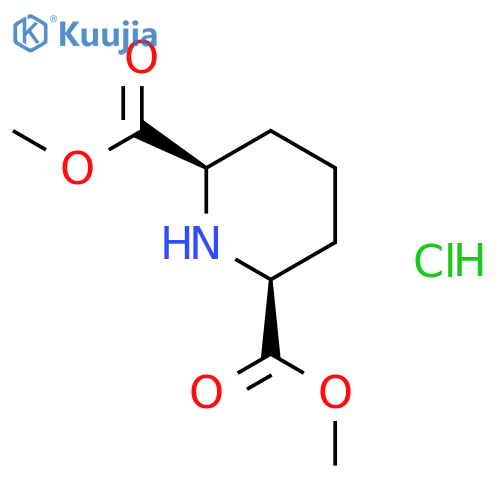 2,6-Piperidinedicarboxylicacid, 2,6-dimethyl ester, hydrochloride (1:1), (2R,6S)-rel- structure