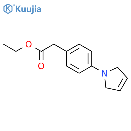 Ethyl [4-(2,5-dihydro-1H-pyrrol-1-yl)phenyl]acetate structure