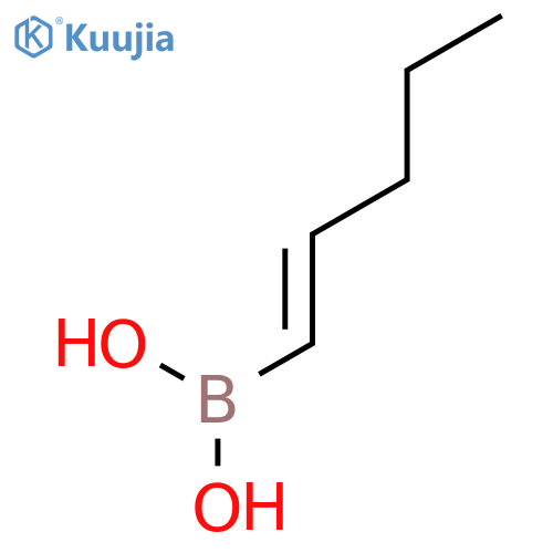 Boronic acid,B-(1E)-1-penten-1-yl- structure
