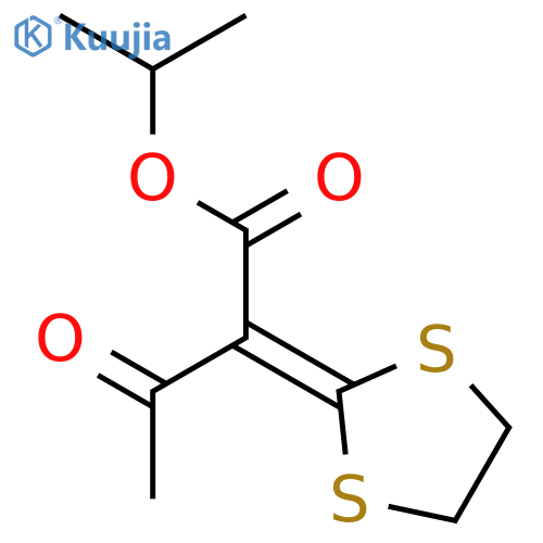 Propan-2-yl 2-(1,3-dithiolan-2-ylidene)-3-oxobutanoate structure