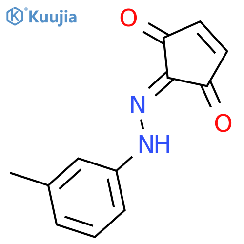 4-Cyclopentene-1,2,3-trione, 2-[(3-methylphenyl)hydrazone] structure