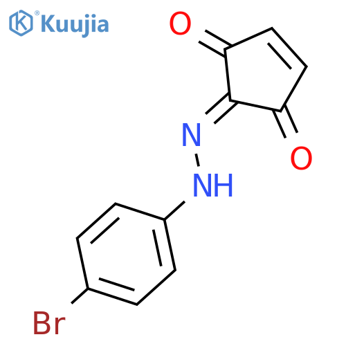 4-CYCLOPENTENE-1,2,3-TRIONE, 2-[(4-BROMOPHENYL)HYDRAZONE] structure