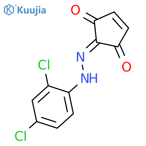 4-CYCLOPENTENE-1,2,3-TRIONE, 2-[(2,4-DICHLOROPHENYL)HYDRAZONE] structure