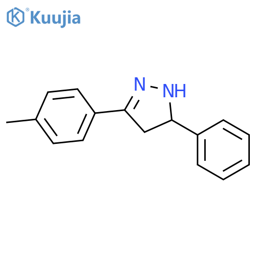 1H-PYRAZOLE, 4,5-DIHYDRO-3-(4-METHYLPHENYL)-5-PHENYL- structure