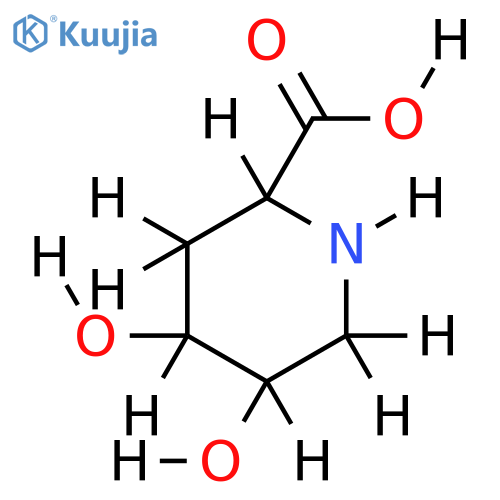 2S-Carboxy-4S,5S-dihydroxy-piperidin structure