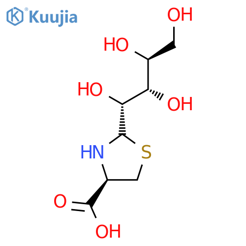 2-(l-arabino-tetrahydroxybutyl)-4(r)-1,3-thiazolidine-4-carboxylic acid structure