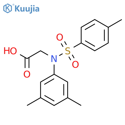 N-(3,5-Dimethylphenyl)-N-(4-methylphenyl)sulfonylglycine structure