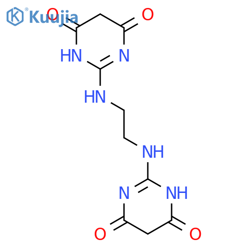 4,6(1H,5H)-PYRIMIDINEDIONE, 2,2'-(1,2-ETHANEDIYLDIIMINO)BIS- structure