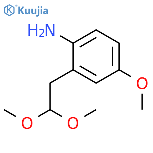 Benzenamine, 2-(2,2-dimethoxyethyl)-4-methoxy- structure