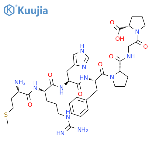 L-Proline, L-methionyl-L-arginyl-L-histidyl-L-phenylalanyl-L-prolylglycyl- structure