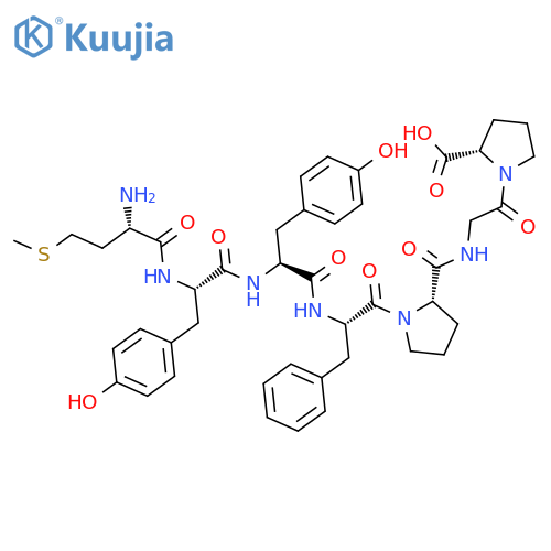 L-PROLINE, L-METHIONYL-L-TYROSYL-L-TYROSYL-L-PHENYLALANYL-L-PROLYLGLYCYL- structure