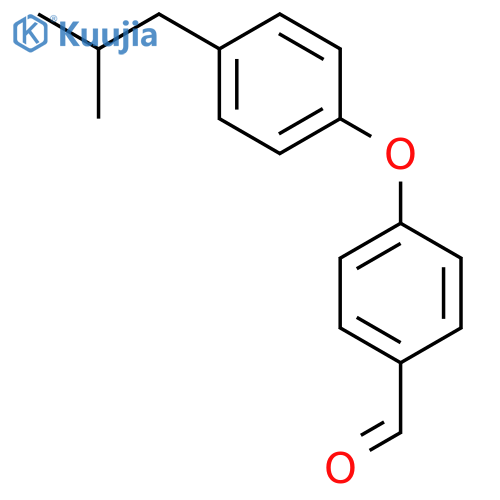 Benzaldehyde, 4-[4-(2-methylpropyl)phenoxy]- structure