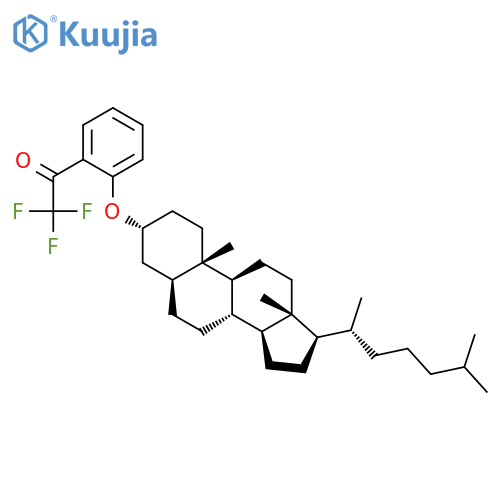 Ethanone, 1-[2-[(3a,5a)-cholestan-3-yloxy]phenyl]-2,2,2-trifluoro- structure