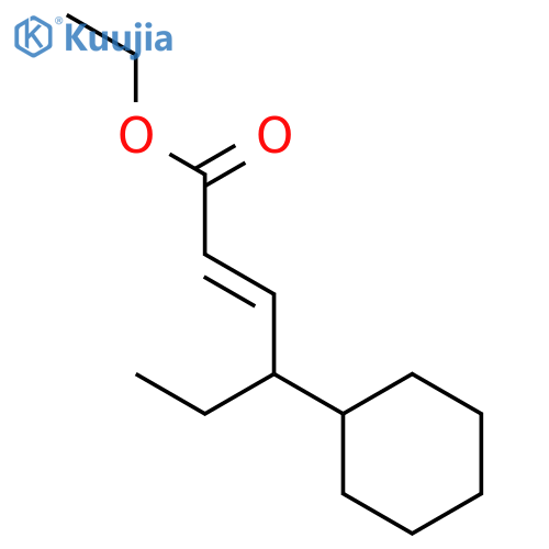 2-HEXENOIC ACID, 4-CYCLOHEXYL-, ETHYL ESTER structure