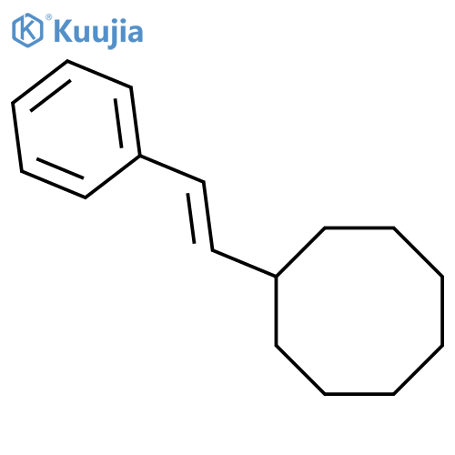 Cyclooctane, [(1E)-2-phenylethenyl]- structure