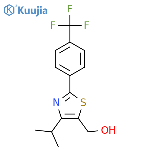 5-Thiazolemethanol, 4-(1-methylethyl)-2-[4-(trifluoromethyl)phenyl]- structure