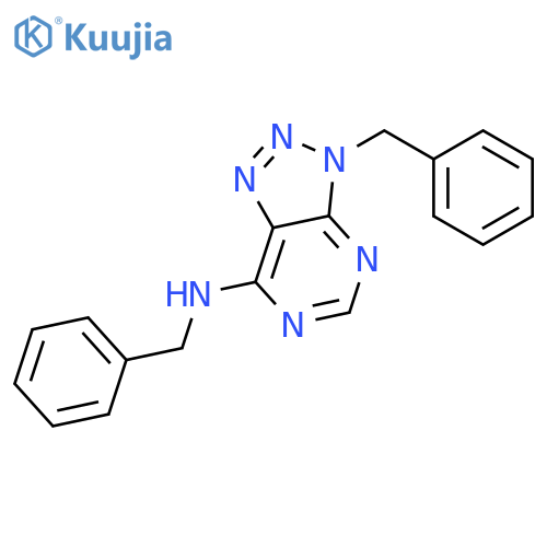 3H-1,2,3-TRIAZOLO[4,5-D]PYRIMIDIN-7-AMINE, N,3-BIS(PHENYLMETHYL)- structure