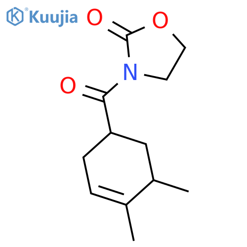2-OXAZOLIDINONE, 3-[(4,5-DIMETHYL-3-CYCLOHEXEN-1-YL)CARBONYL]- structure
