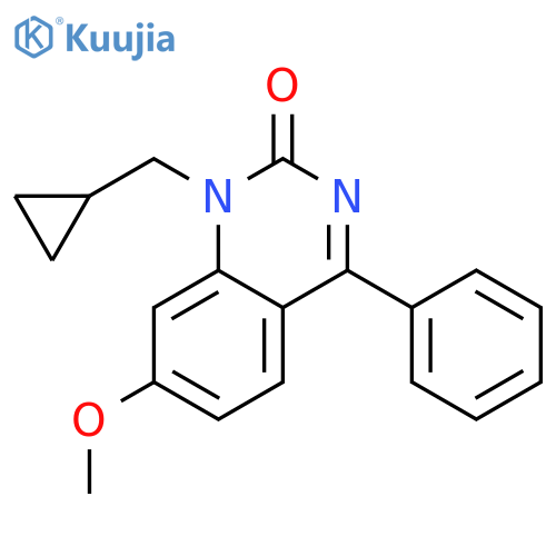 2(1H)-Quinazolinone, 1-(cyclopropylmethyl)-7-methoxy-4-phenyl- structure