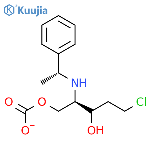 CARBONIC ACID, 2-CHLOROETHYL(2R)-3-HYDROXY-2-[[(1R)-1-PHENYLETHYL]AMINO]PROPYL ESTER structure