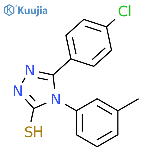 5-(4-Chlorophenyl)-4-(3-methylphenyl)-4H-1,2,4-triazole-3-thiol structure