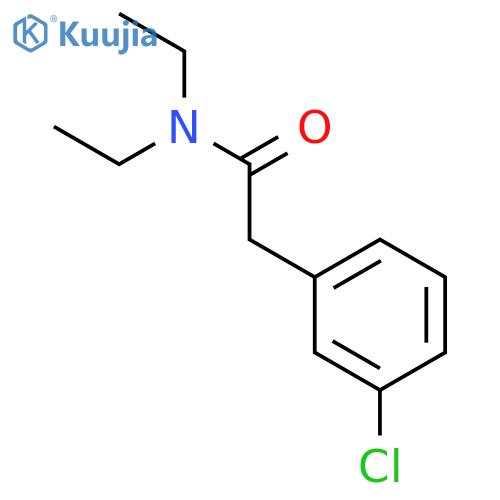 BENZENEACETAMIDE, 3-CHLORO-N,N-DIETHYL- structure