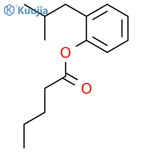 PENTANOIC ACID, (2-METHYLPROPYL)PHENYL ESTER structure