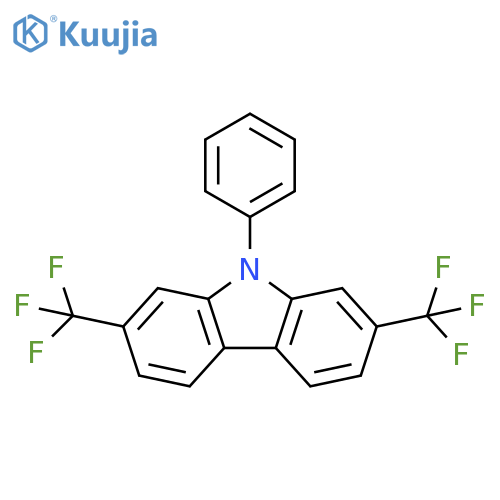 9H-Carbazole, 9-phenyl-2,7-bis(trifluoromethyl)- structure