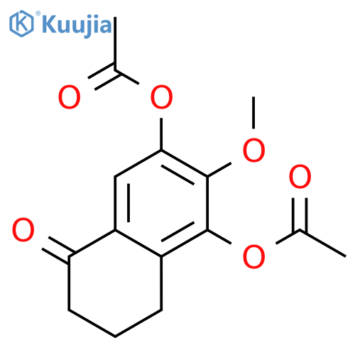 1(2H)-NAPHTHALENONE, 5,7-BIS(ACETYLOXY)-3,4-DIHYDRO-6-METHOXY- structure