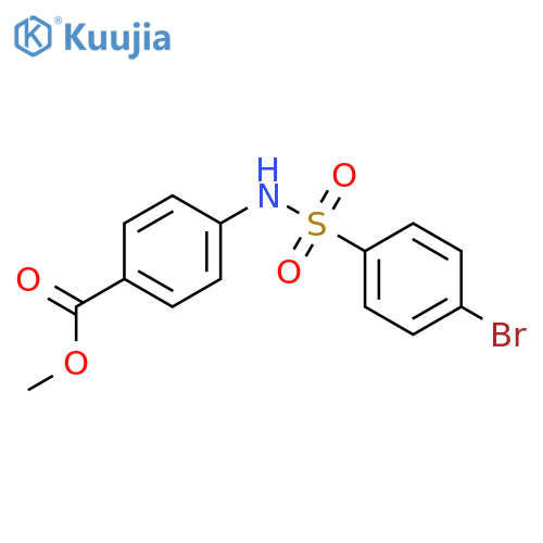 methyl 4-(4-bromobenzenesulfonamido)benzoate structure
