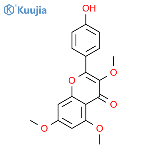 2-(4-Hydroxy-phenyl)-3,5,7-trimethoxy-chromen-4-on structure