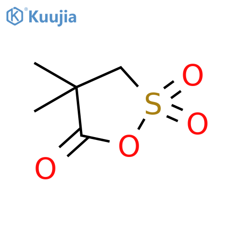 4,4-dimethyl-1,2lambda6-oxathiolane-2,2,5-trione structure