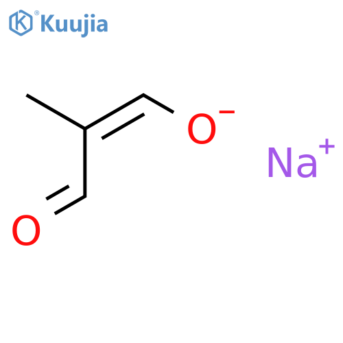 sodium (1Z)-2-methyl-3-oxoprop-1-en-1-olate structure